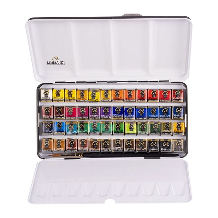 5838649-rembrandt-watercolour-48-half-pan-metal-tin-set-contents__preview